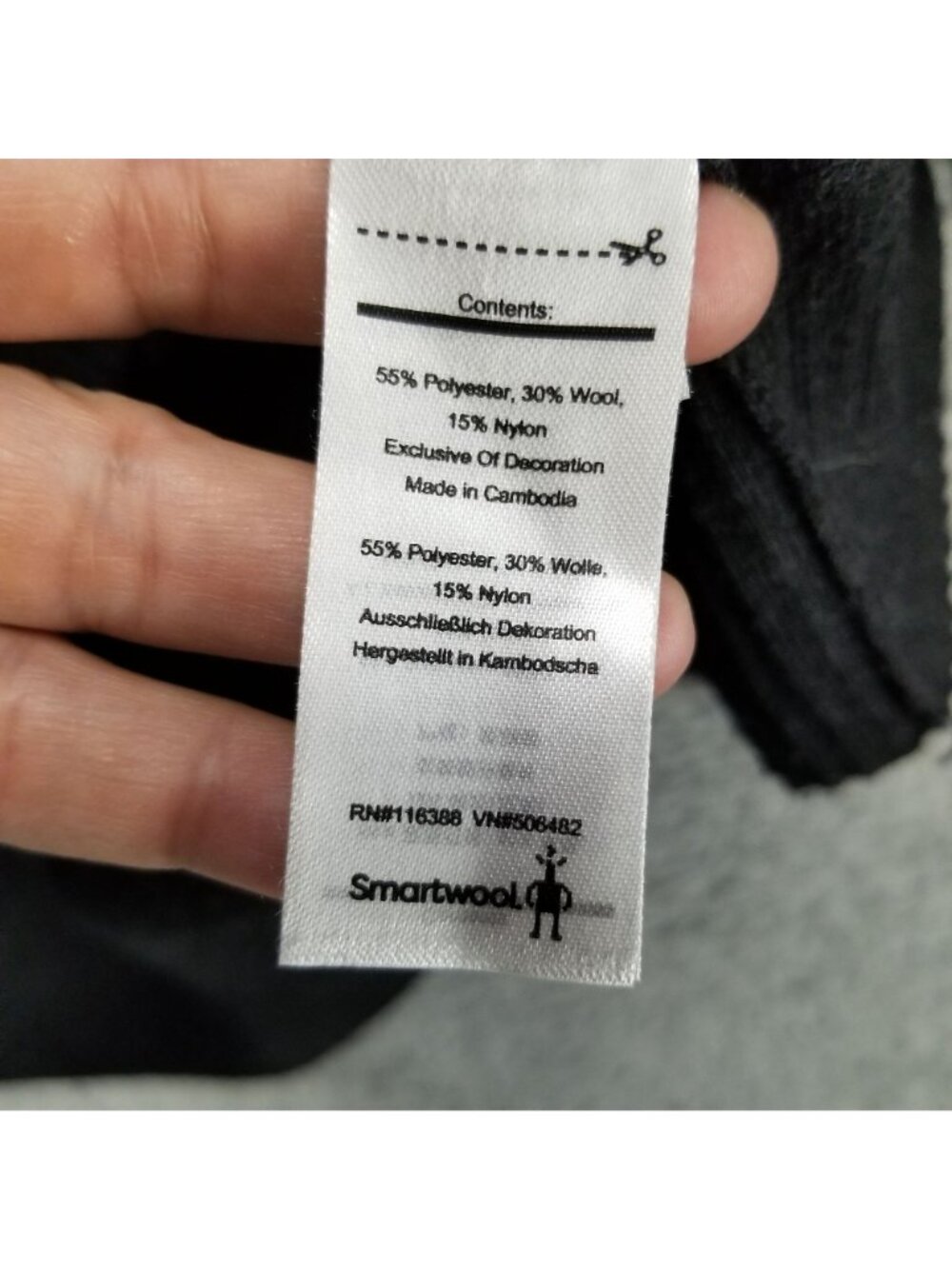 Smartwool Sweater Mens XL Gray Merino Wool Blend 1/4 Zip Pullover *Read* - Picture 4 of 14
